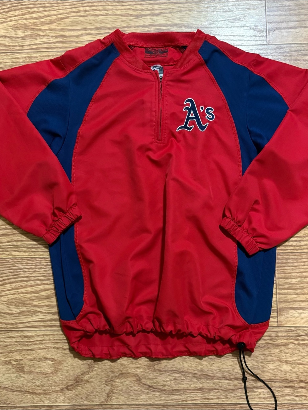 MLB Oakland A’s Athletics Windbreaker Jacket Pullover Youth Boombah XL